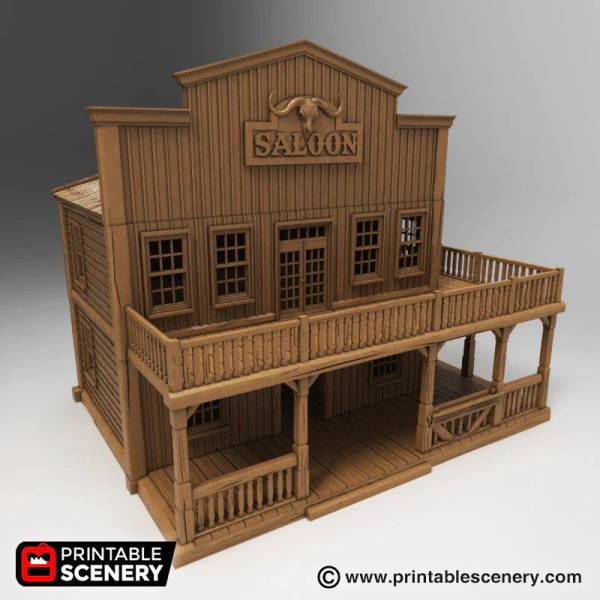 Saloon - Time Warp - Printable Scenery