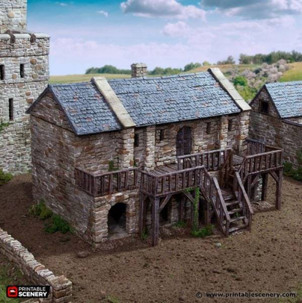 Black Rock Barracks - King and Country - Printable Scenery
