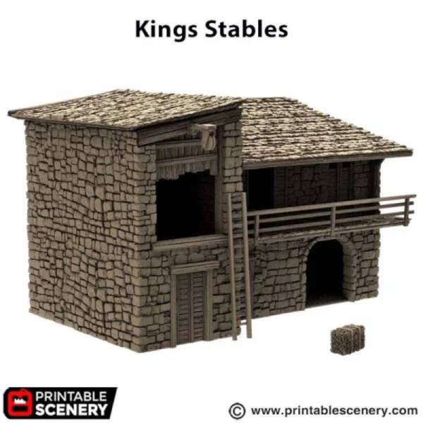 King Stables - King and Country - Printable Scenery