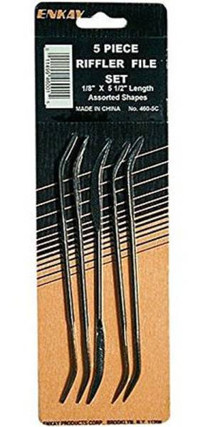 Enkay 5pc Assorted Riffler File Set