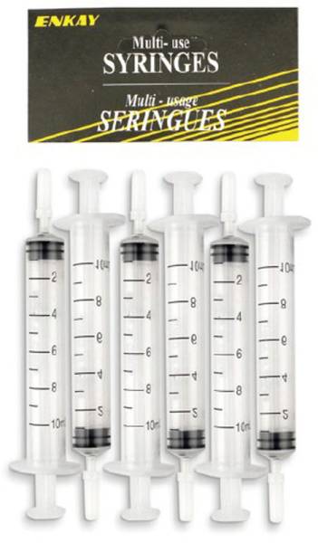 Enkay 10ml Multi-Use Straight Tip Syringes