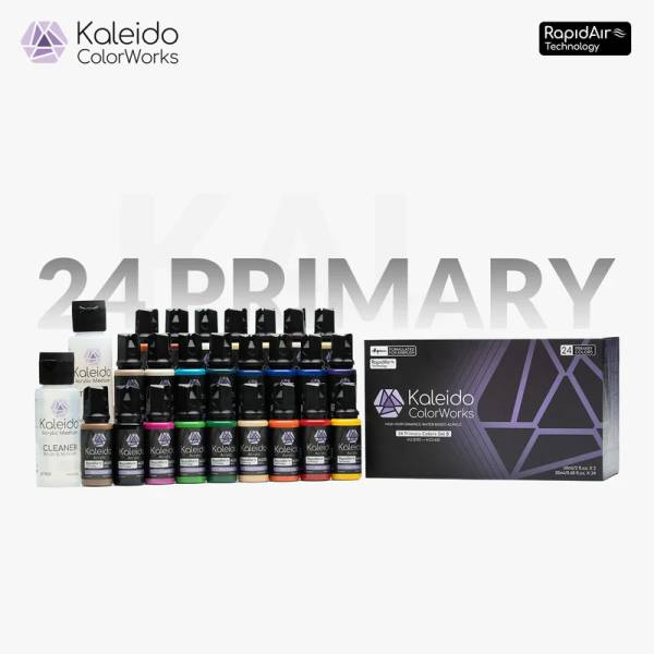 Gaahleri Kaleido ColorWorks: 24 Primary Colors Paint Set B