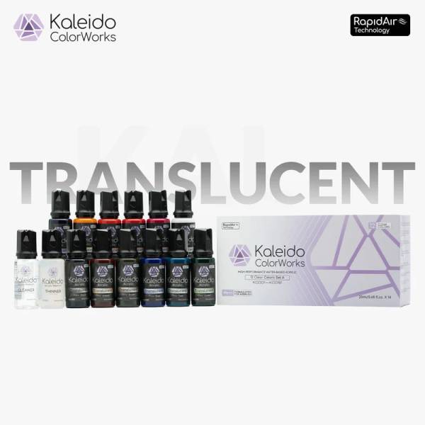 Gaahleri Kaleido ColorWorks: 12 Clear Colors Paint Set