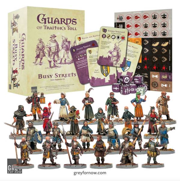 Grey For Now Guards of Traitors Toll Busy Streets Expansion Set