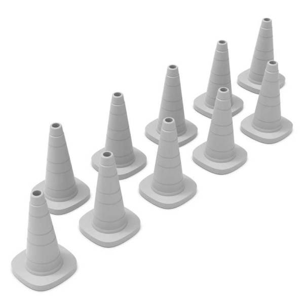 Green Stuff World 3D Printed Set -Traffic Cones 1:35