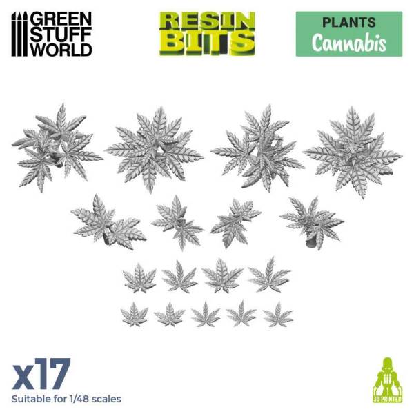 Green Stuff World 3D Printed Set - Cannabis
