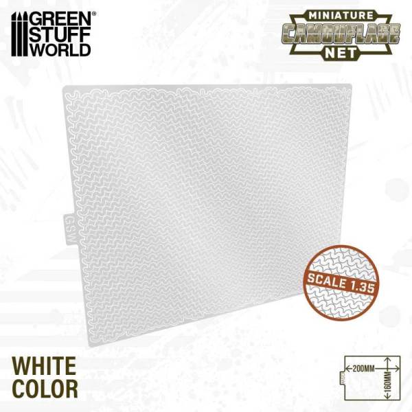 Green Stuff World Miniature Camouflage Nets White 1:35