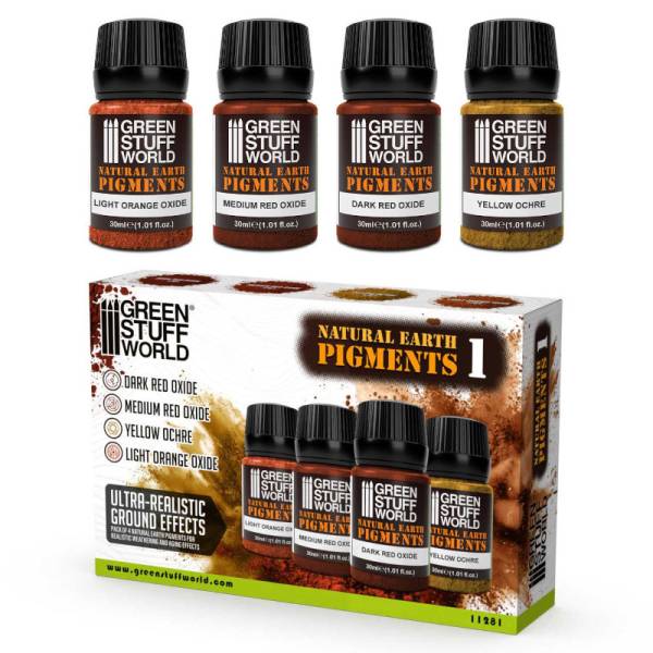 Green Stuff World Natural Earth Pigments Set 30ml - No. 1