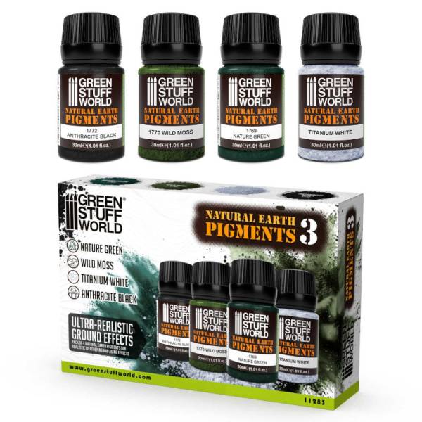 Green Stuff World Natural Earth Pigments Set 30ml - No. 3