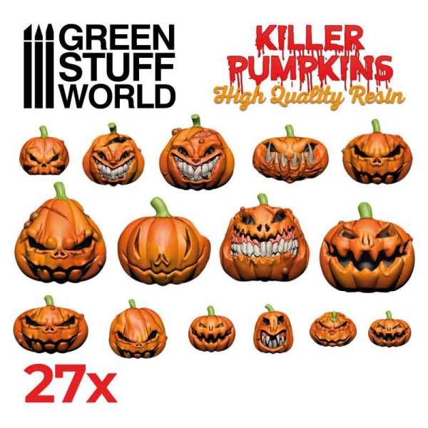 Green Stuff World 3D Printed Set - Killer Pumpkins