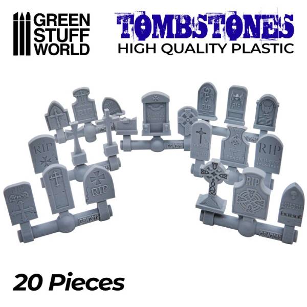 Green Stuff World 3D Printed Set - Gravestones