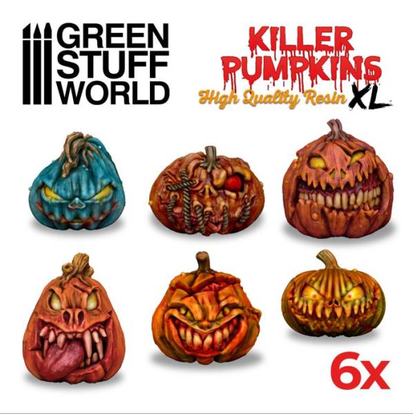 Green Stuff World 3D Printed Set - Large Killer Pumpkins
