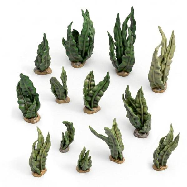 Green Stuff World 3D Printed Set - Curly Sea Weeds 1:48-1:35