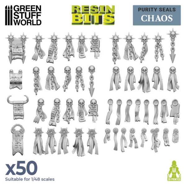 Green Stuff World 3D Printed Set - Purity Seals- Chaos