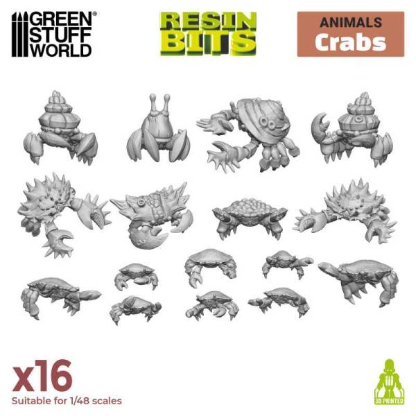 Green Stuff World 3D Printed Set - Crabs