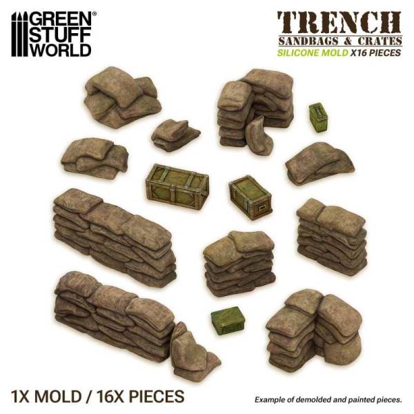 Green Stuff World Silicone Molds - Sandbags