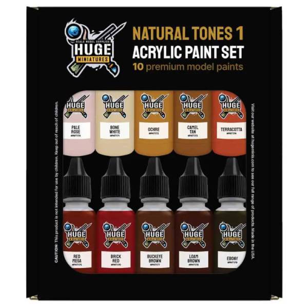 Huge Miniatures Paint Bundle Box - Natural Tones 1