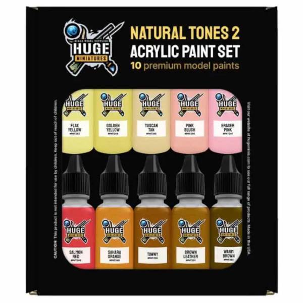 Huge Miniatures Paint Bundle Box - Natural Tones 2