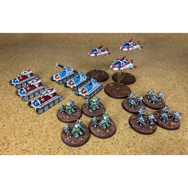 Hydra Miniatures Galacteer Reinforcement Army (Atomic Tank 10mm)