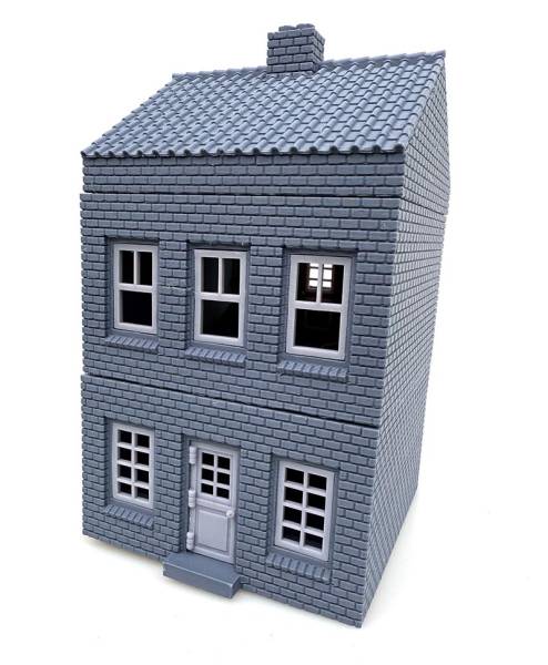 ToonKrieg ToonTown Brick Row #1 - Tile Roof