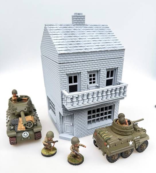 ToonKrieg ToonTown Brick Row House - Corner Building