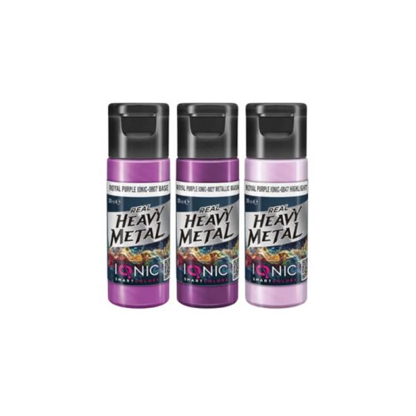 Ionic Real Heavy Metal Colors: Shimmering Green Paint Set (3x20ml)