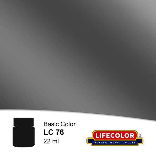 LifeColor Gloss Gun Metal FS17200 Acrylic (22ml Bottle) - ONLY 1 AVAILABLE AT THIS PRICE