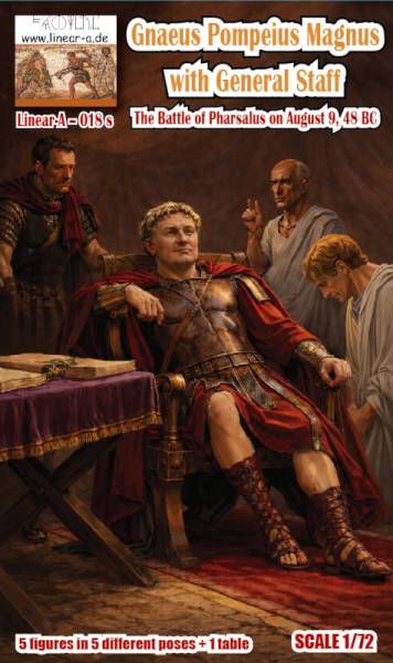 Gnaeus Pompeius Magnus with General Staff  - Mini Set