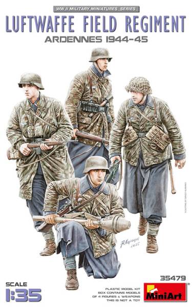 MiniArt Luftwaffe Field Regiment Ardennes 1944-45 Figure Set
