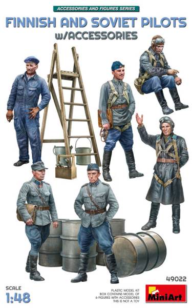 Miniart Finnish and Soviet Pilots