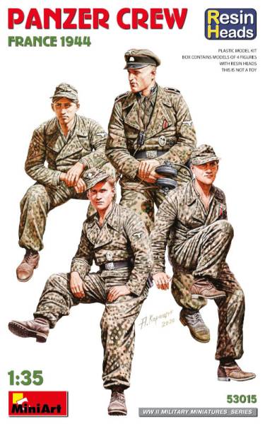 MiniArt Panzer Crew France 1944 Resin Heads