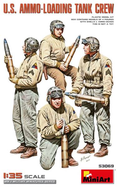 MiniArt US Tank Crew Loading Ammo Figure Set