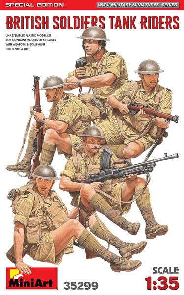 WWII British Soldiers Tank Riders