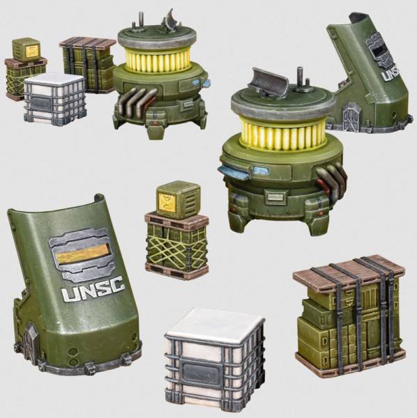 Mantic Games Halo: Flashpoint UNSC Scenery Set