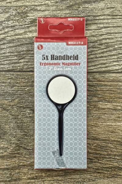 Michtoy No-Name: 2in Round Glass Magnifier 5x Power