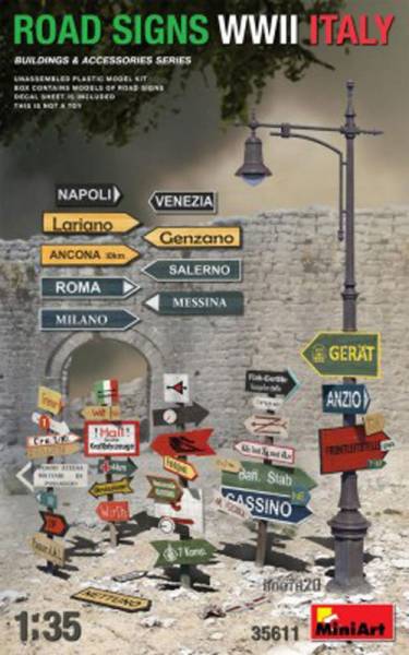 WWII Italy Road Signs