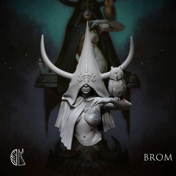 Mindworks Brom: Witchhorn III Academic Bust