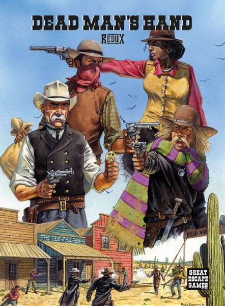 Dead Mans Hand Redux Rulebook, Card and Markers