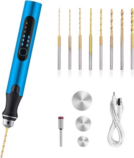 MichToy  No-Name: 3-Speed Cordless Mini Drill Pen With 8 Small Drill Bits