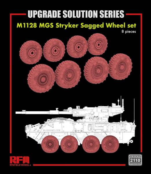 Rye Field Model M1128 MGS Stryker Sagged Wheel Set