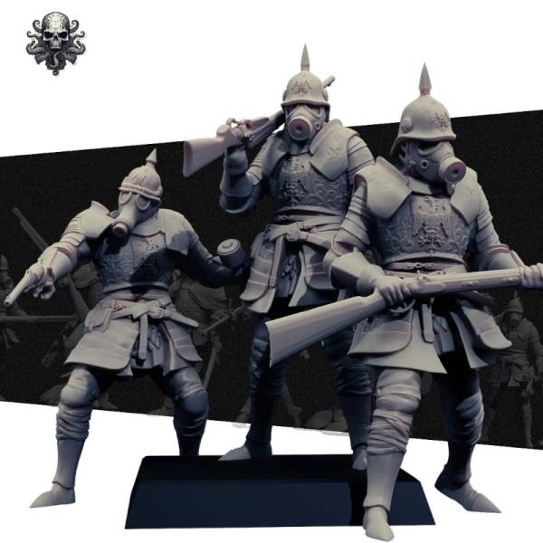 Troopers (Set of 3) - Trench Souls of Konigsberg - Realsteone