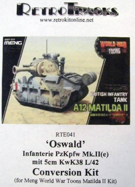 Matilda ‘Oswald’ Conversion Kit for Meng Toons Tanks - ONLY 2 AVAILABLE AT THIS PRICE