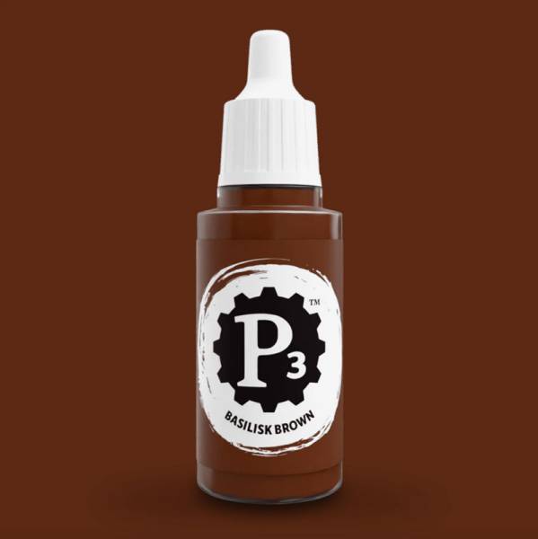 Privateer Press Paints (P3) Basilisk Brown 18ml (068)