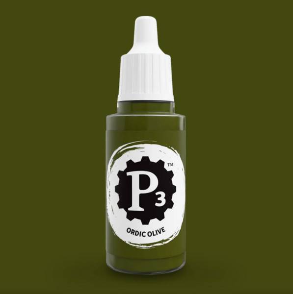 Privateer Press Paints (P3) Ordic Olive 18ml (028/029)