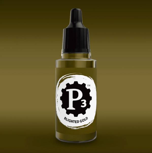 Privateer Press Paints (P3) Blighted Gold Metallic 18ml (108)