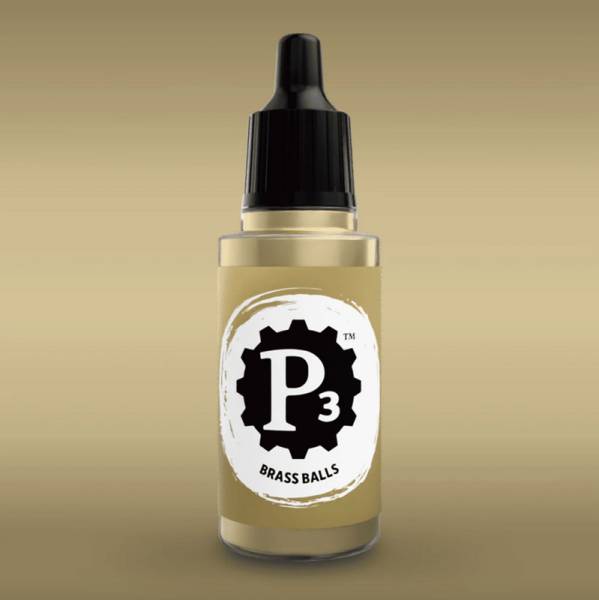 Privateer Press Paints (P3) Brass Balls Metallic 18ml (124)