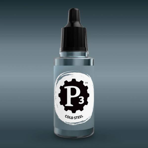 Privateer Press Paints (P3) Cold Steel Metallic 18ml (116/117)
