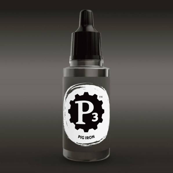Privateer Press Paints (P3) Pig Iron Metallic 18ml (115)