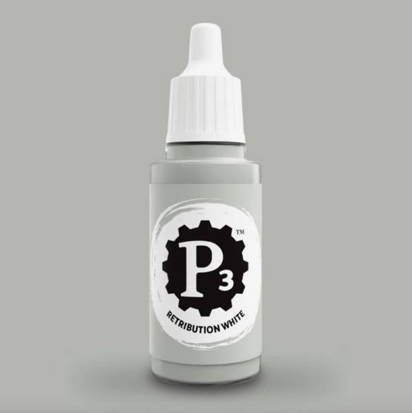 Privateer Press Paints (P3) Retribution White 18ml (095)