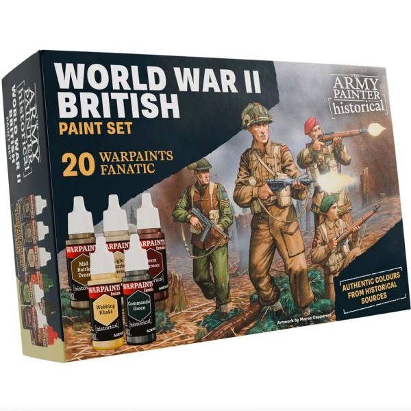 Army Painter Warpaints Fanatic: Historical World War II British Paint Set